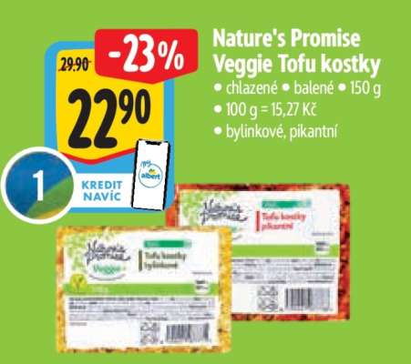 Nature's Promise Veggie Tofu kostky