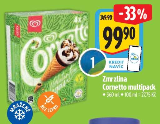 Zmrzlina Cornetto multipack