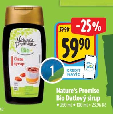 Nature's Promise Bio Datlový sirup