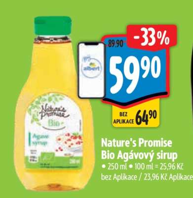 Nature's Promise Bio Agávový sirup