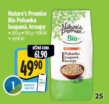 Nature’s Promise Bio Pohanka loupaná, kroupy