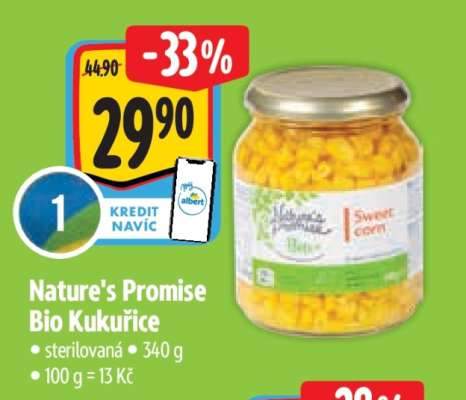 Nature’s Promise Bio Kukuřice