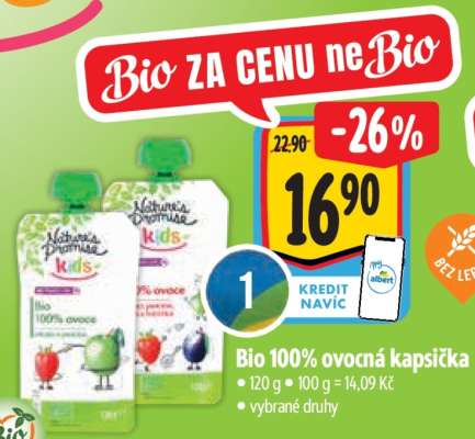 Bio 100% ovocná kapsička