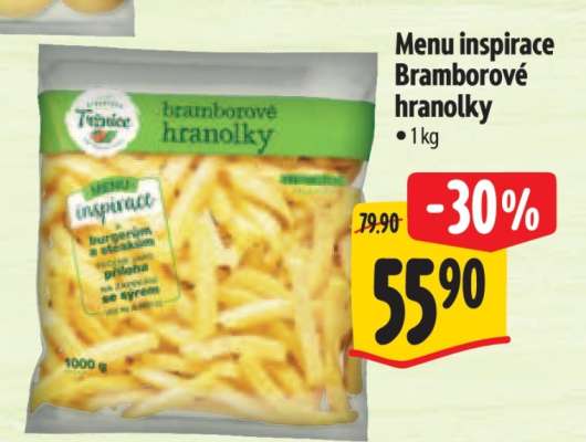 Menu inspirace Bramborové hranolky