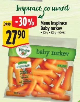 Menu inspirace Baby mrkev