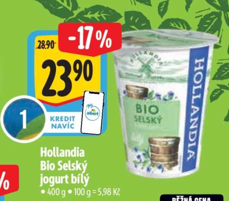 Hollandia BIO Selský jogurt bílý