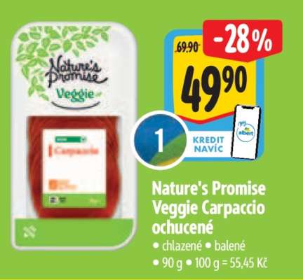 Nature's Promise Veggie Carpaccio ochucené