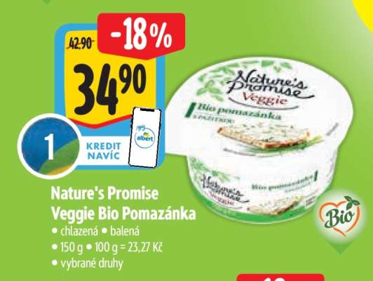 Nature’s Promise Veggie Bio Pomazánka