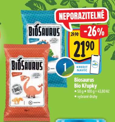 Biosaurus Bio Křupky