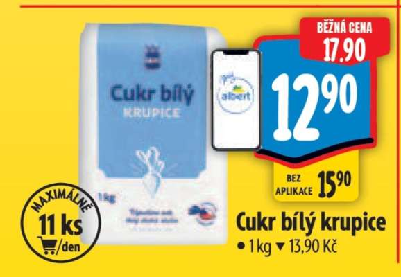 Cukr bílý krupice