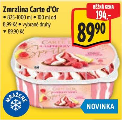 Zmrzlina Carte d’Or
