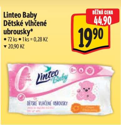 Linteo Baby dětské vlhčené ubrousky