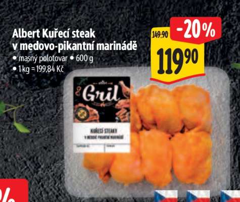 Albert Kuřecí steak v medovo pikantní marinádě