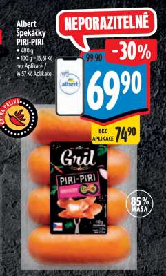 Albert špekáčky PIRI PIRI