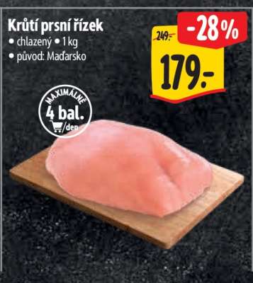 Krůtí prsní řízek