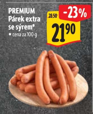 PREMIUM Párek extra se sýrem