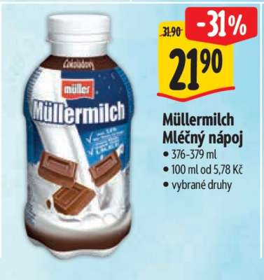 Müllermilch mléčný nápoj