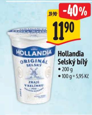 Hollandia Selský bílý