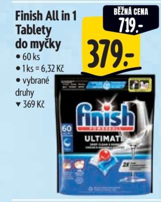 Finish All in 1 tablety do myčky