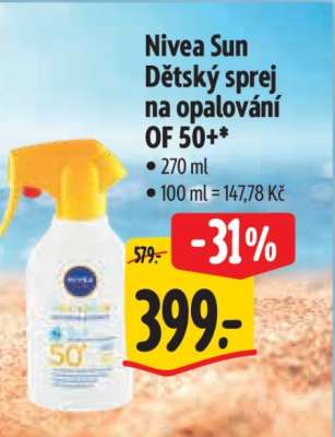 Nivea Sun Dětský sprej na opalování OF 50+