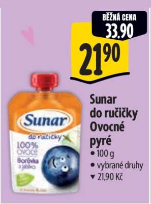 Sunar do ručičky ovocné pyré