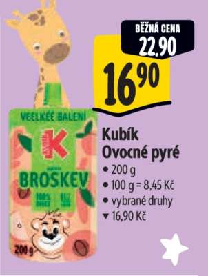 Kubík Ovocné pyré