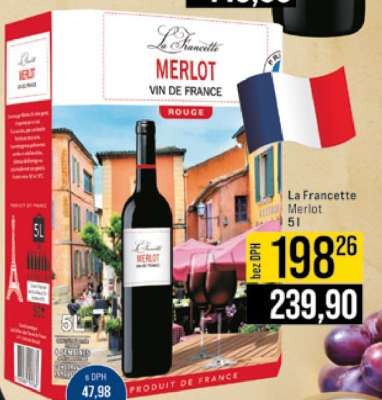 La Francette Merlot 5l