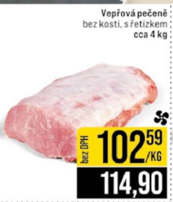 Vepřová pečeně bez kosti s řetízkem