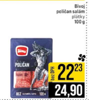 Bivoj poličan salám plátky