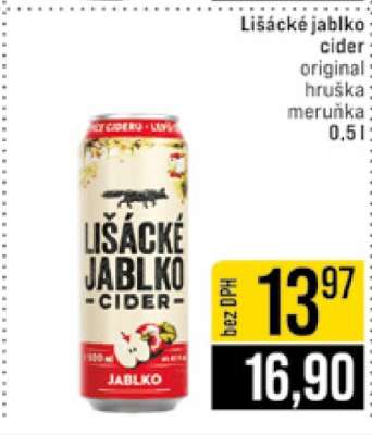 LIŠÁCKÉ JABLKO Cider