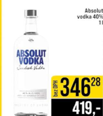Absolut Vodka 40 %