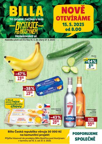Leták BILLA - 15.5.2025 - 27.5.2025.