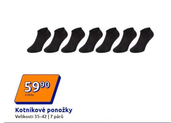 KOTNÍKOVÉ PONOŽKY*