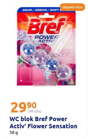 WC blok Bref Power Activ' Flower Sensation