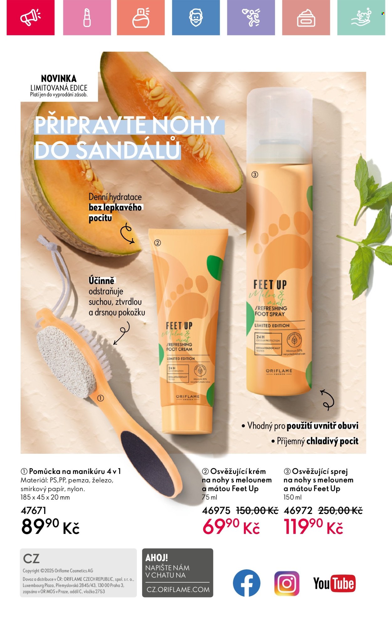Leták ORIFLAME - 25.5.2025 - 14.6.2025. Strana 1