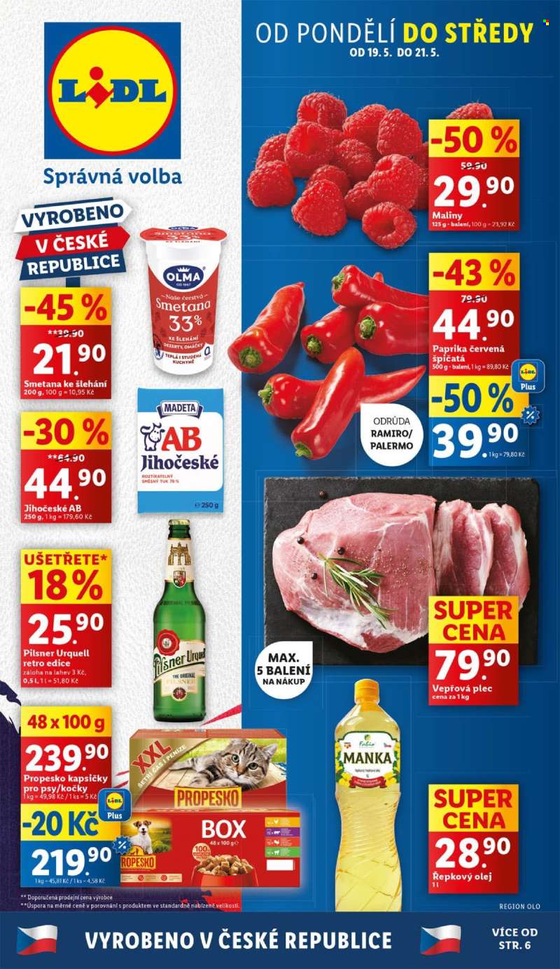 Leták Lidl - 19.5.2025 - 25.5.2025.