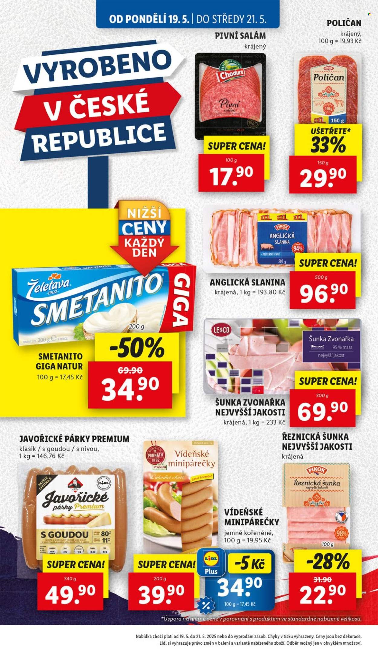 Leták Lidl - 19.5.2025 - 25.5.2025. Strana 1