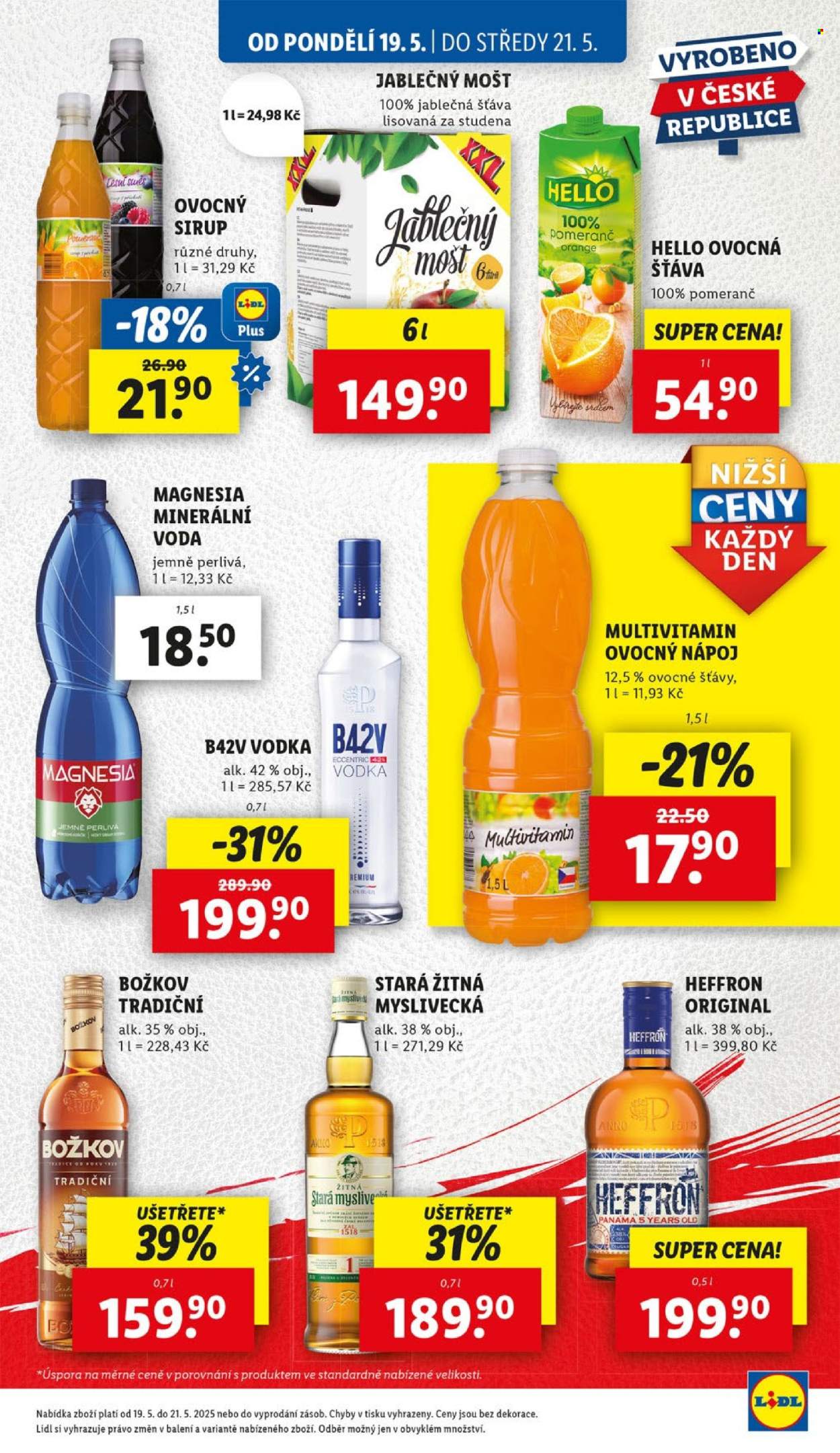 Leták Lidl - 19.5.2025 - 25.5.2025. Strana 1