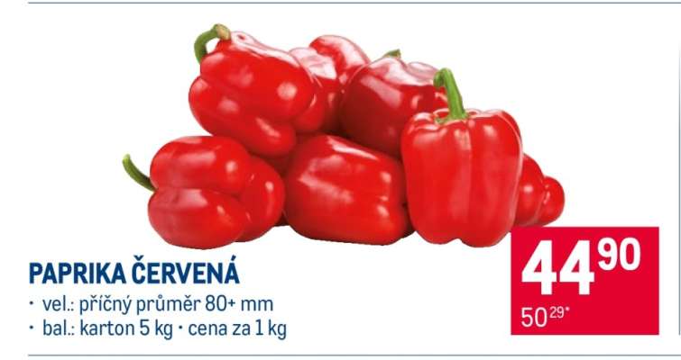Paprika červená