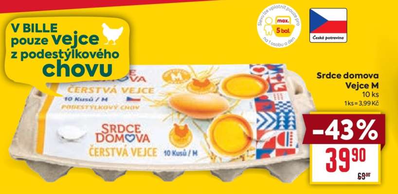 Srdce domova Vejce M 10 ks