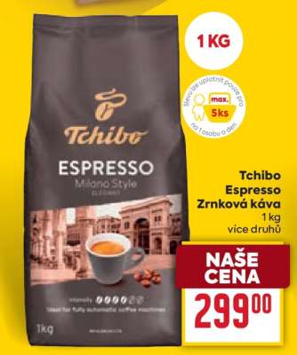 Tchibo Espresso zrnková káva