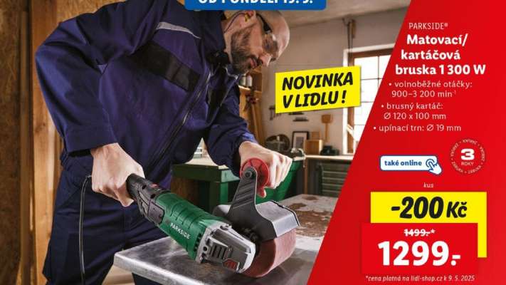PARKSIDE® Matovací/kartáčová bruska 1300 W