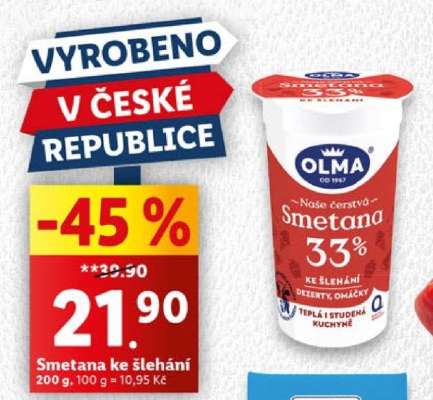 Smetana ke šlehání