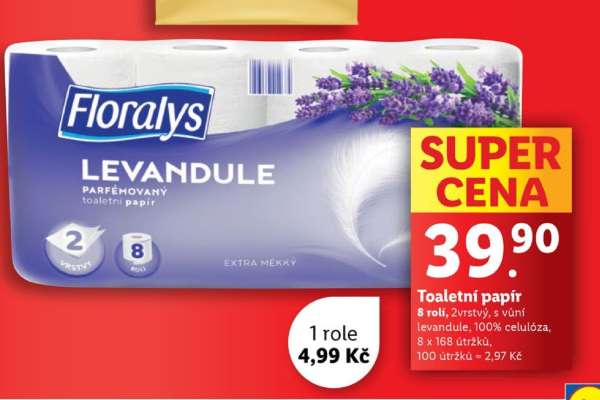 Floralys Levandule Toaletní Papír