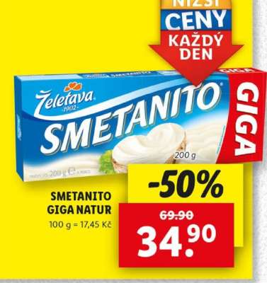 SMETANITO GIGA NATUR