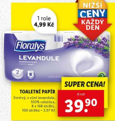 Floralys Levandule Toaletní Papír