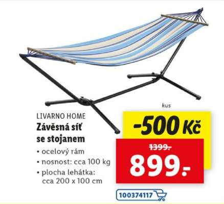 LIVARNO HOME Závěsná síť se stojanem