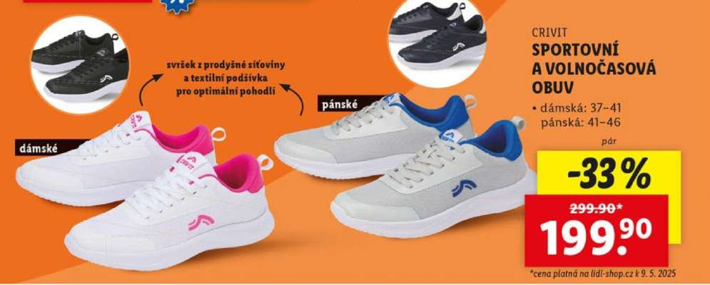 Crivit SPORTOVNÍ A VOLNOČASOVÁ OBUV