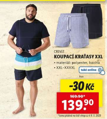 CRIVIT KOUPACÍ KRAŤASY XXL