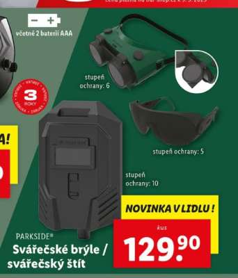PARKSIDE Svářečské brýle / svářečský štít